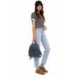 Rucsac piele Rhea Blue Bayoux w