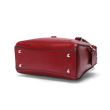 Geanta piele Ariel bordeaux