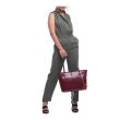 C'iel Desireè wine-red tote bag