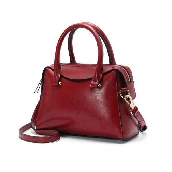 Geanta piele Ariel bordeaux