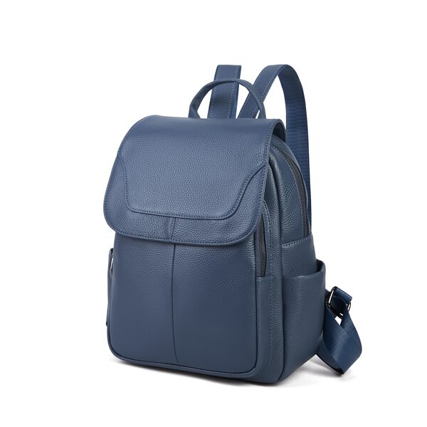 Rucsac piele Cael Blue Bayoux