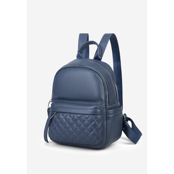 Rucsac piele Rhea Blue Bayoux w