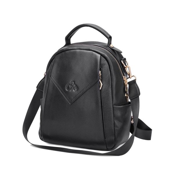 Sage leather backpack